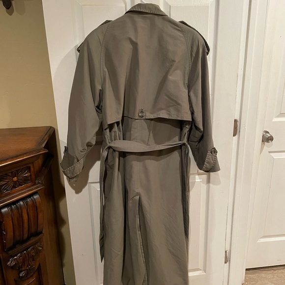 Vintage Austin Reed Olive Trench Coat - Picture 4 of 7